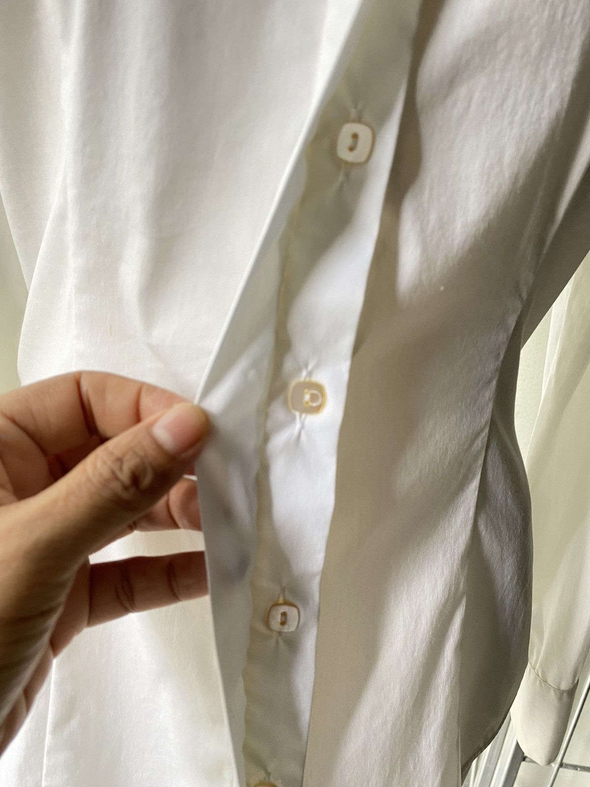 Max Mara Maxmara off white shirt Size XXS / US 00 / IT 34 - 15 Thumbnail