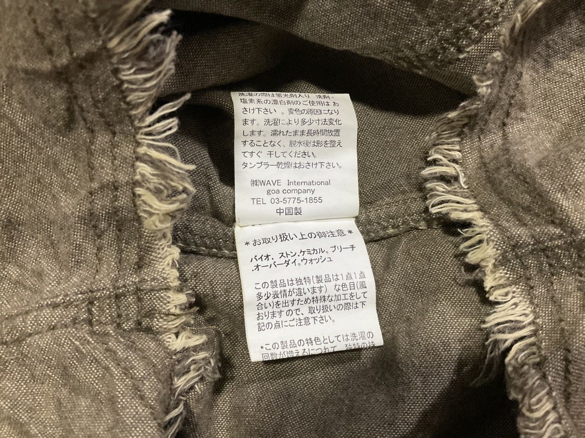 Hysteric Glamour × If Six Was Nine × Japanese Brand 🔥Sick Y2K Natural Vintage G.O.A. Frayed Shirt Size US S / EU 44-46 / 1 - 8 Thumbnail