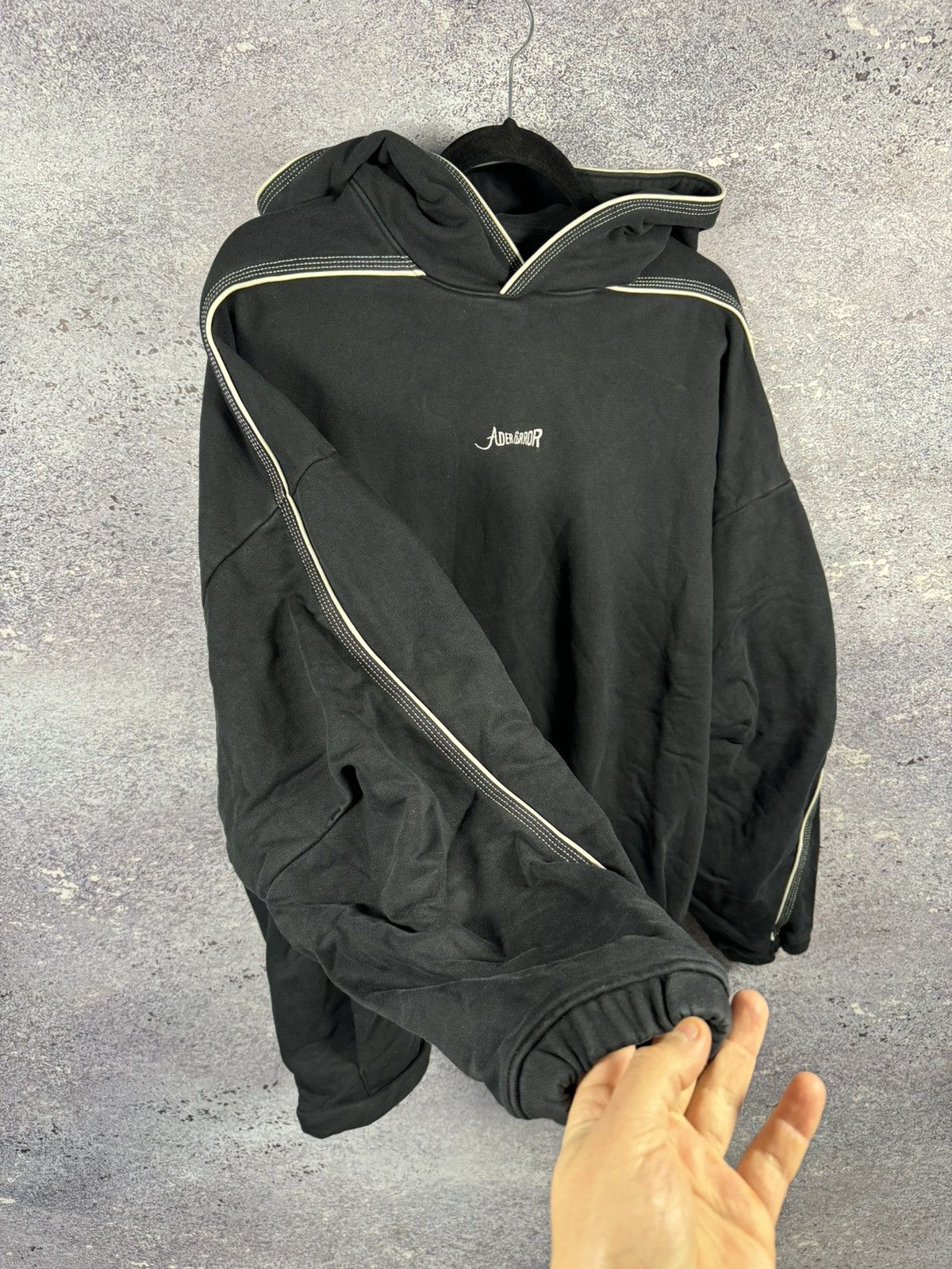 Ader Error ADER ERROR 22FW Black Top Hooded Streetwear Size A2 Size US M / EU 48-50 / 2 - 4 Thumbnail