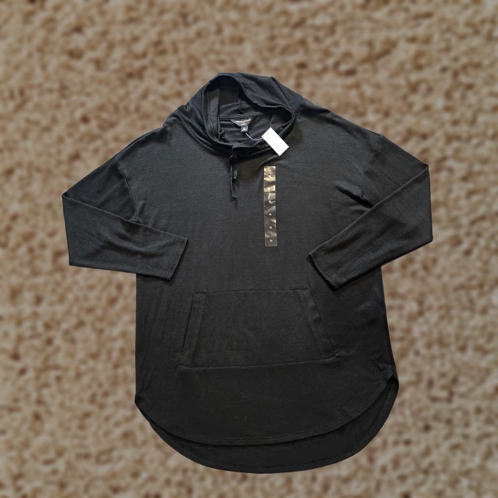 Banana Republic Banana Republic Blouse Women Size M Black Lightweight Cowl Neck Pockets Casual Size M / US 6-8 / IT 42-44 - 1 Thumbnail