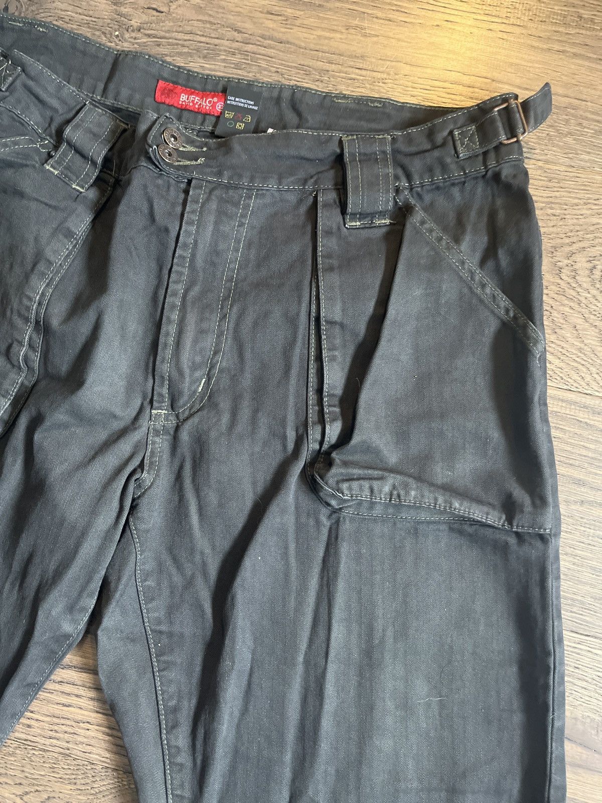 Buffalo David Bitton Overdyed Bondage Military Cargo Pants Size US 33 - 2 Thumbnail