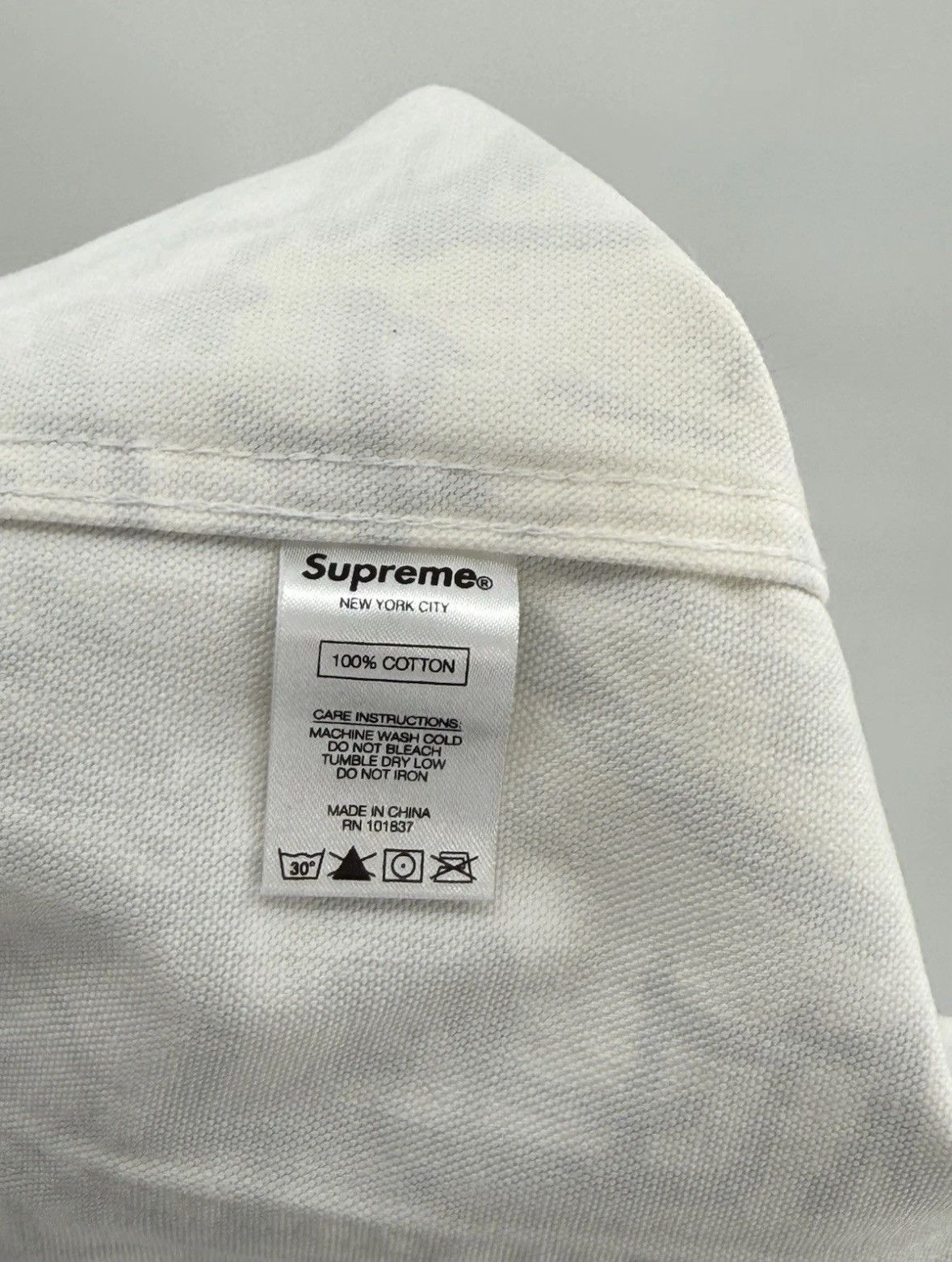 Comme des Garcons SHIRT × Supreme Supreme Comme des Garcons Canvas Chore Coat Mens L Stained Size US L / EU 52-54 / 3 - 15 Thumbnail