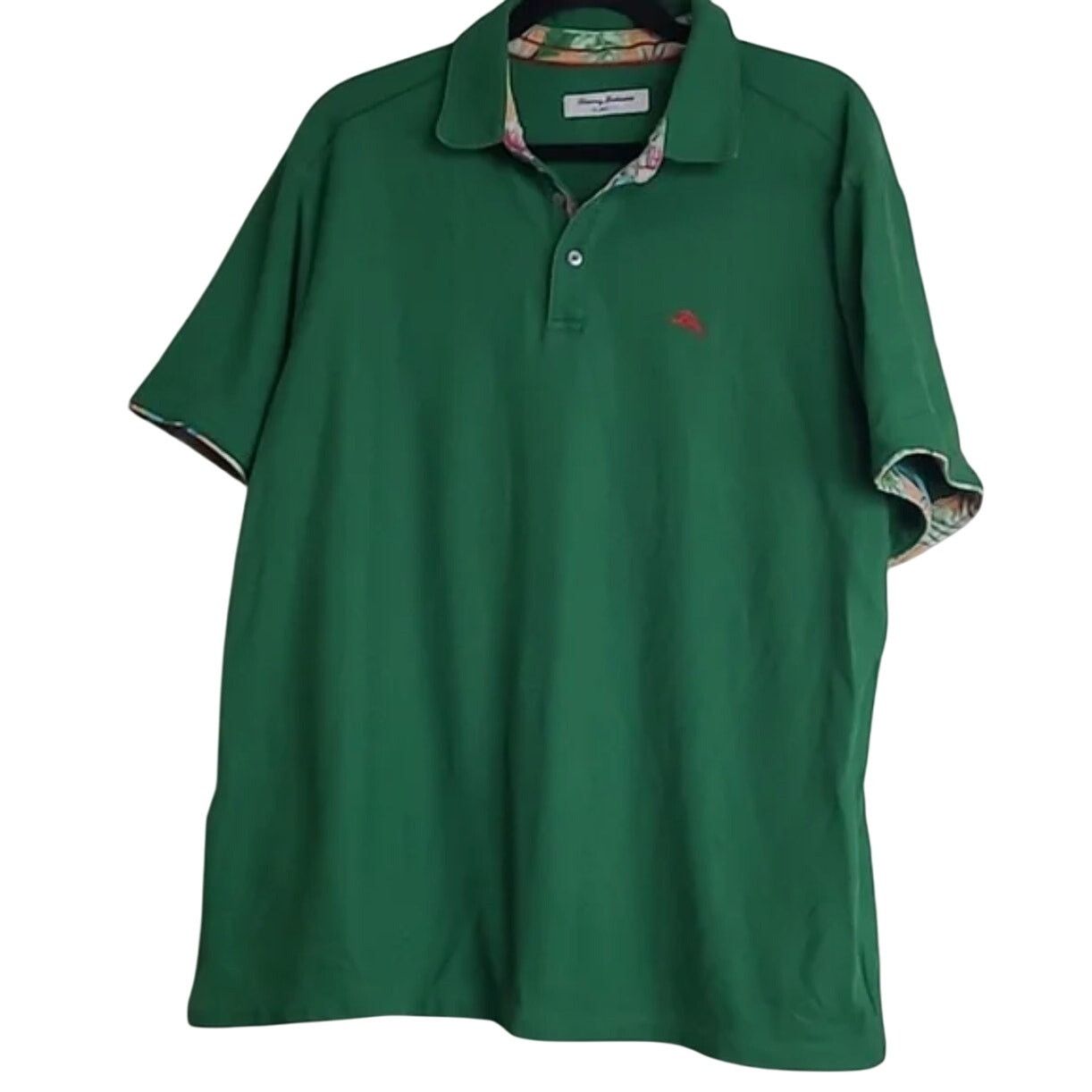 Tommy Bahama Tommy Bahama Island zone green golf shirt with Hawaiian Size US L / EU 52-54 / 3 - 1 Thumbnail