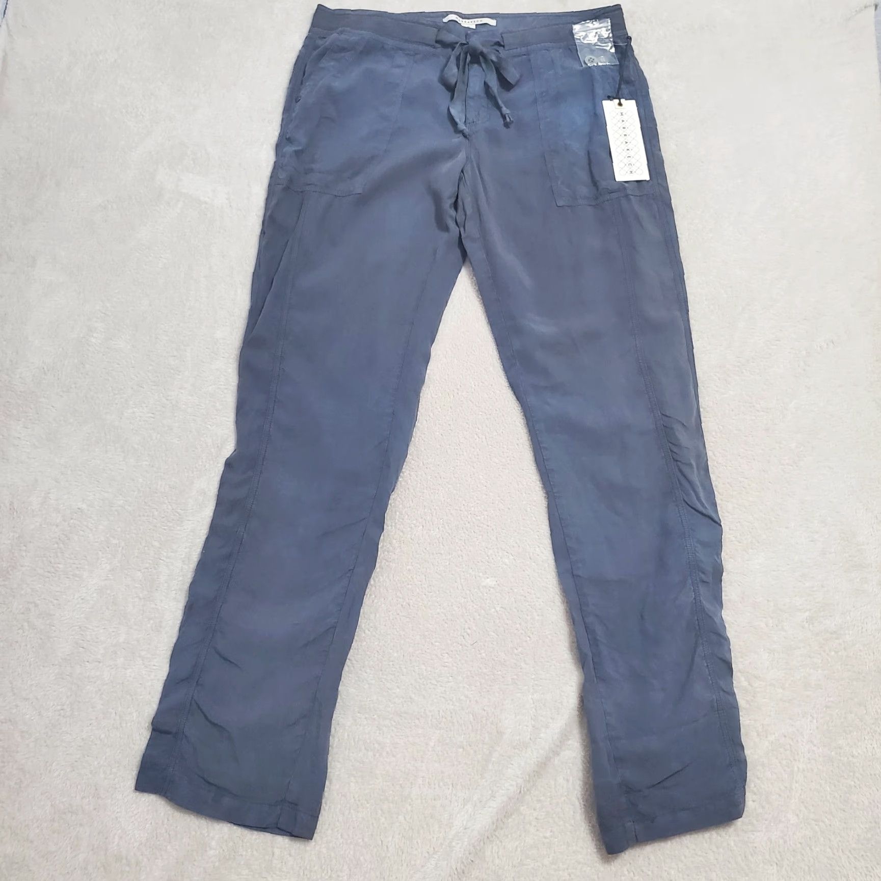 Anthropologie Marrakech Anthropologie Pants Women 30 Blue Roll Tab Tencel Linen Beachy 33x32 Classic Straight Size 30" / US 8 / IT 44 - 2 Thumbnail