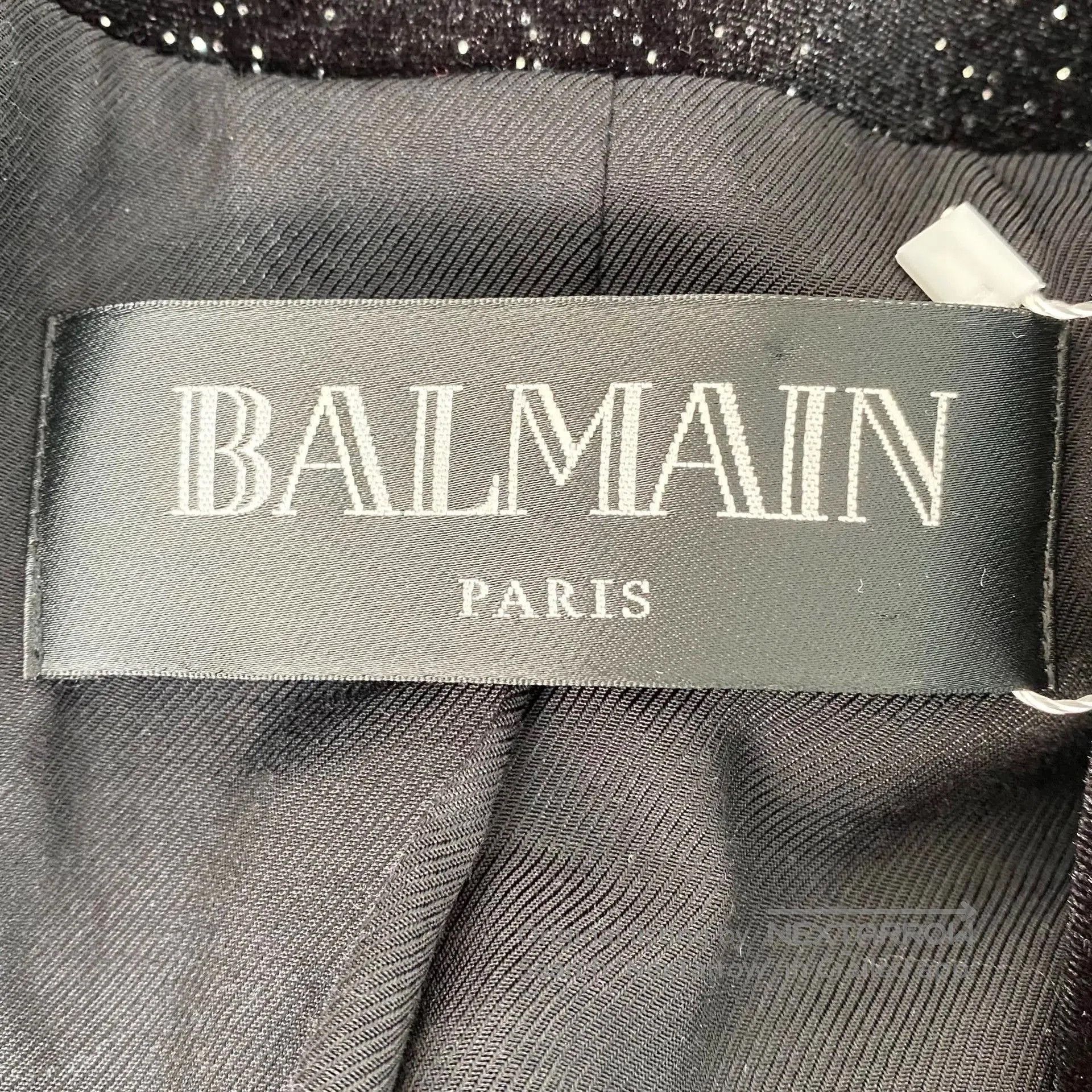 Balmain Balmain Black Velvet Coat Size 38. Size S / US 4 / IT 40 - 7 Thumbnail