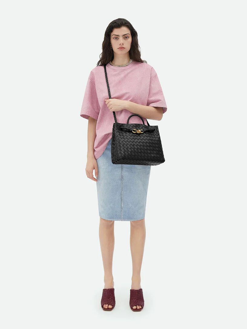 Bottega Veneta Bottega Veneta Black Medium Andiamo Size ONE SIZE - 6 Thumbnail