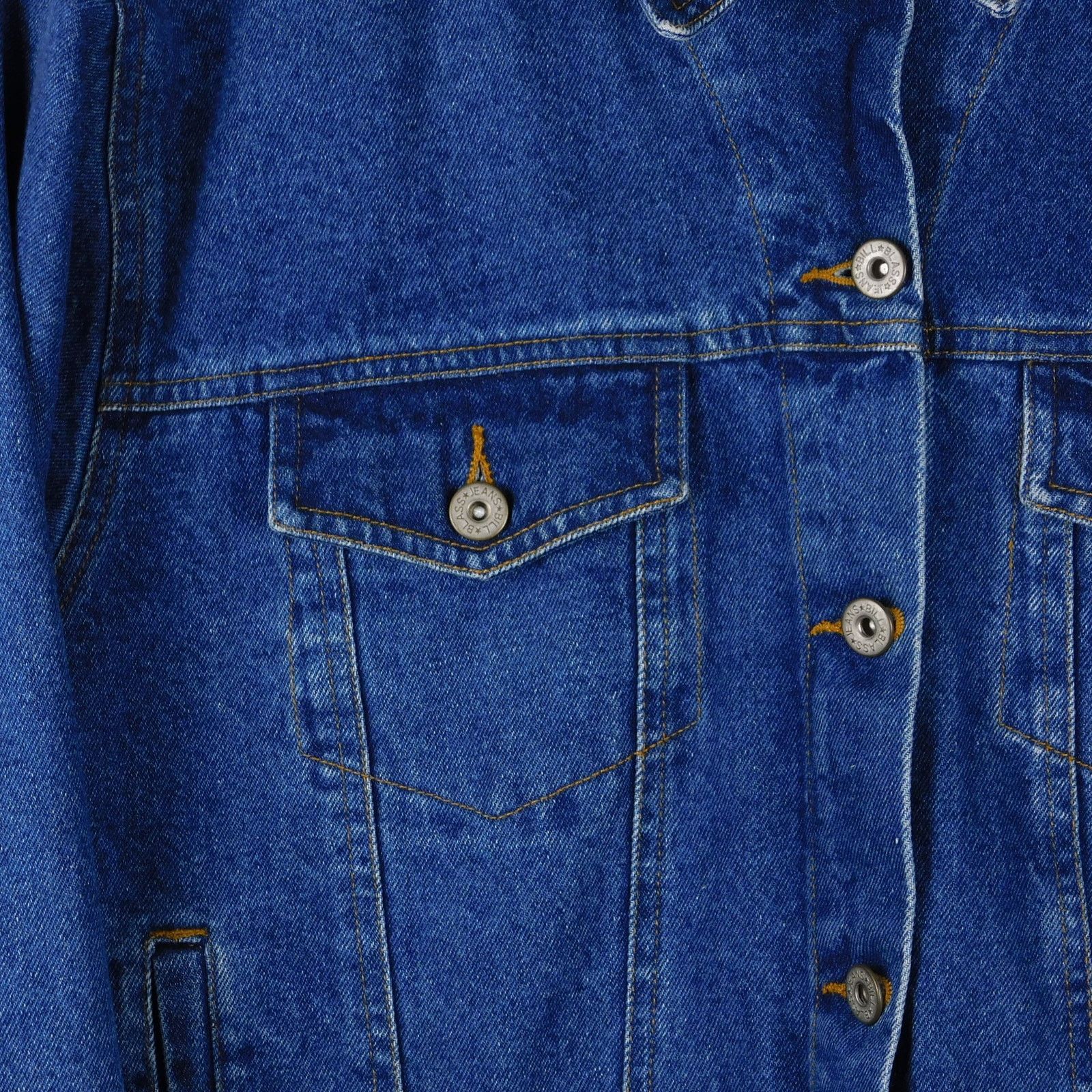 Bill Blass Bill Blass Jeans Denim Jacket Size Petite L Blue Trucker 90s Size L / US 10 / IT 46 - 7 Thumbnail