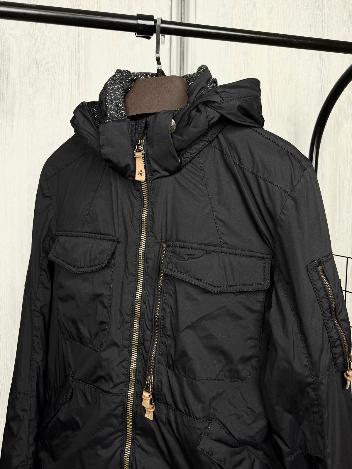 JET SET Jet Set black outdoor wolf bondage down ski snowboard jacket Size L / US 10 / IT 46 - 6 Thumbnail