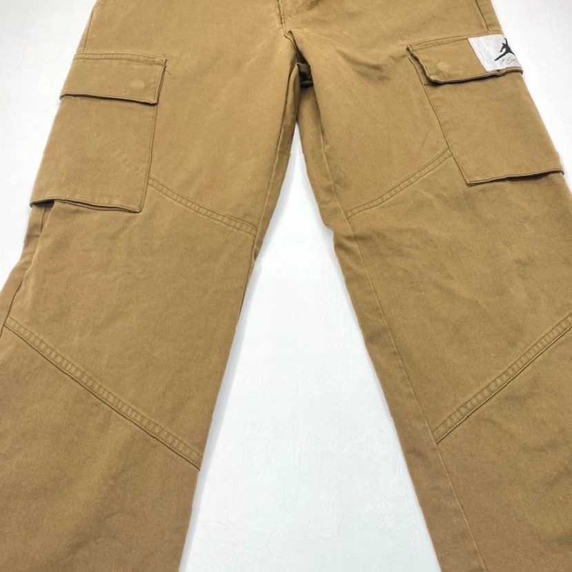Jordan Brand Nike Air Jordan Statement Utility Cargo Pants Mens Small 28x30 Brown DQ7342-385 Size US 29 - 4 Thumbnail
