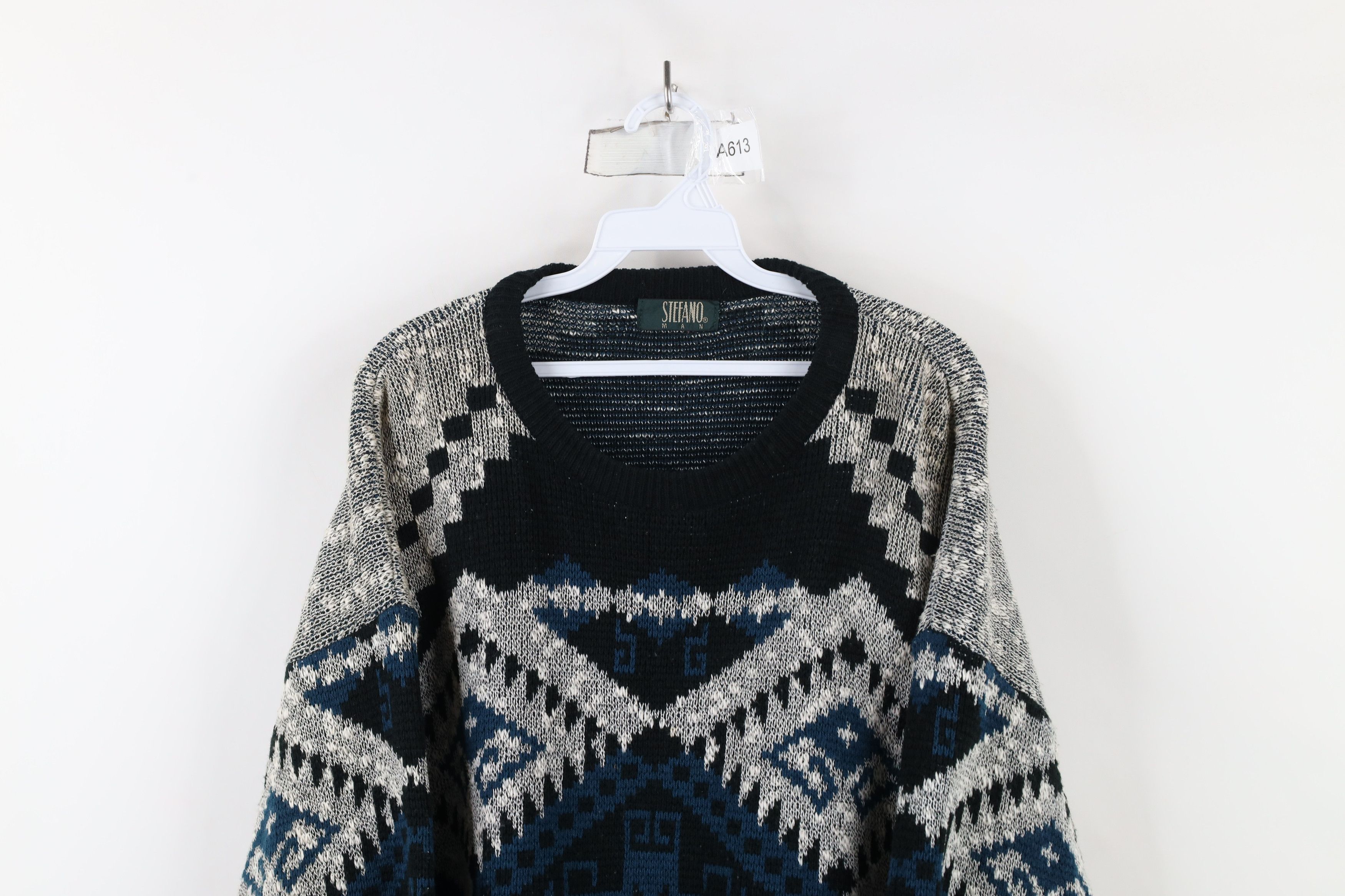 Vintage Vintage 90s Coogi Style Fiesta Geometric Knit Dad Sweater Size US XL / EU 56 / 4 - 2 Thumbnail