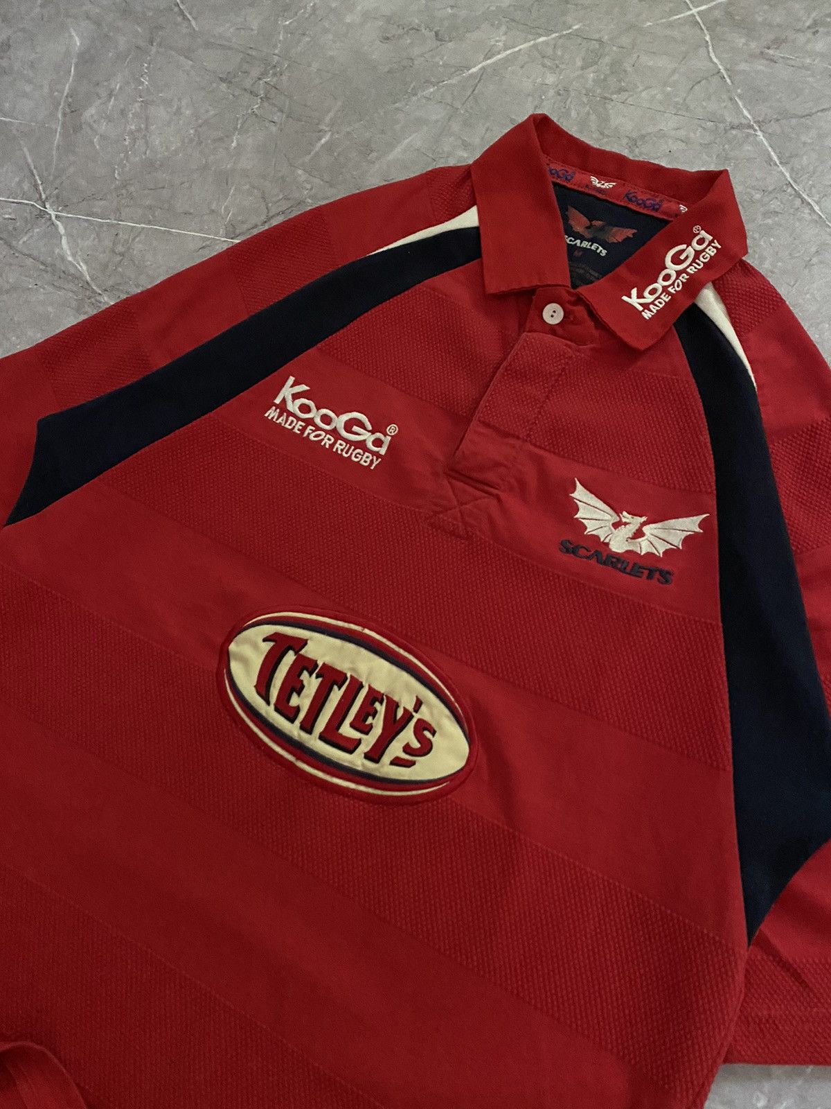 Vintage Vintage Scarlets Jersey Home Rugby Shirt 2003 - 2004 KooGa Size US M / EU 48-50 / 2 - 3 Thumbnail