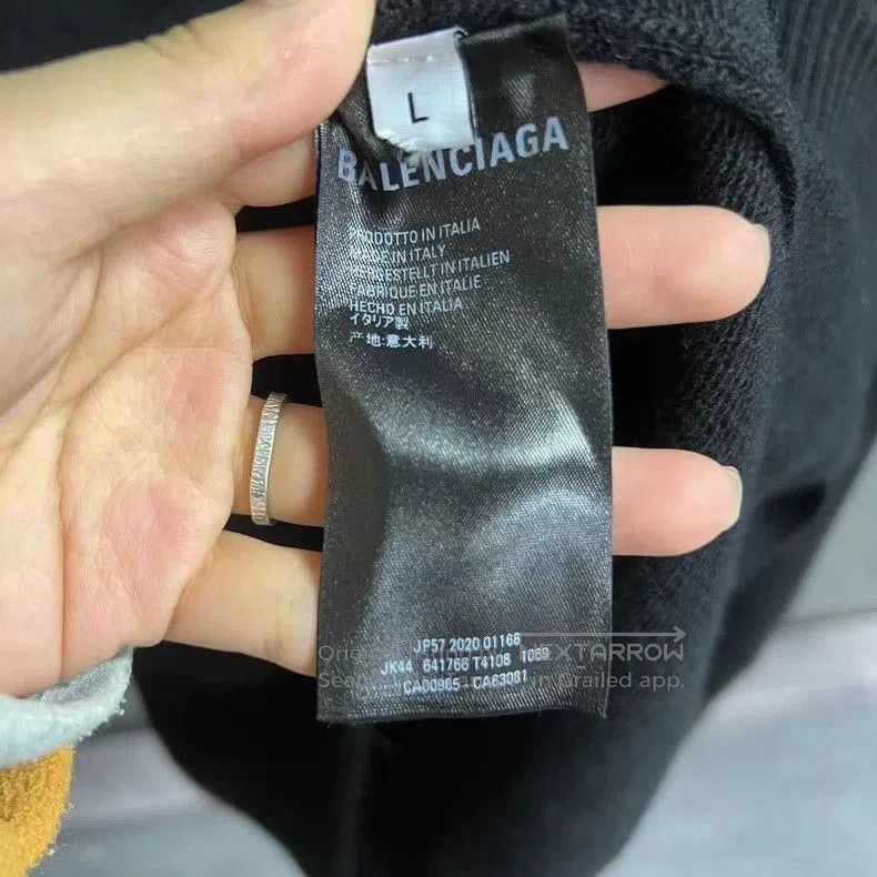 Balenciaga Balenciaga Black Cashmere Logo Sweater. Size US L / EU 52-54 / 3 - 3 Thumbnail
