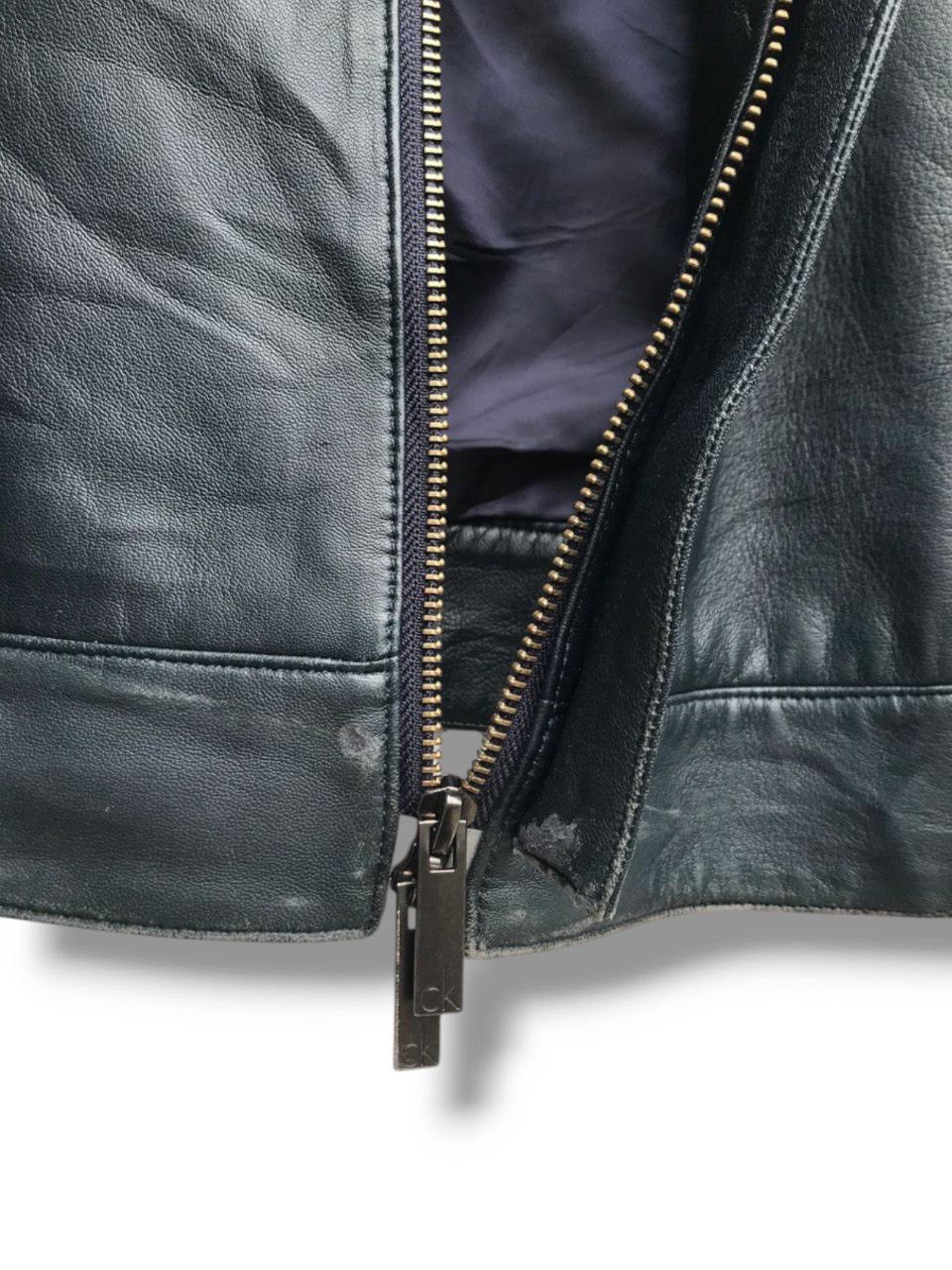 Calvin Klein × Calvin Klein 205W39NYC Vintage Calvin Klein Sheepskin Leather Jacket Size US L / EU 52-54 / 3 - 10 Thumbnail