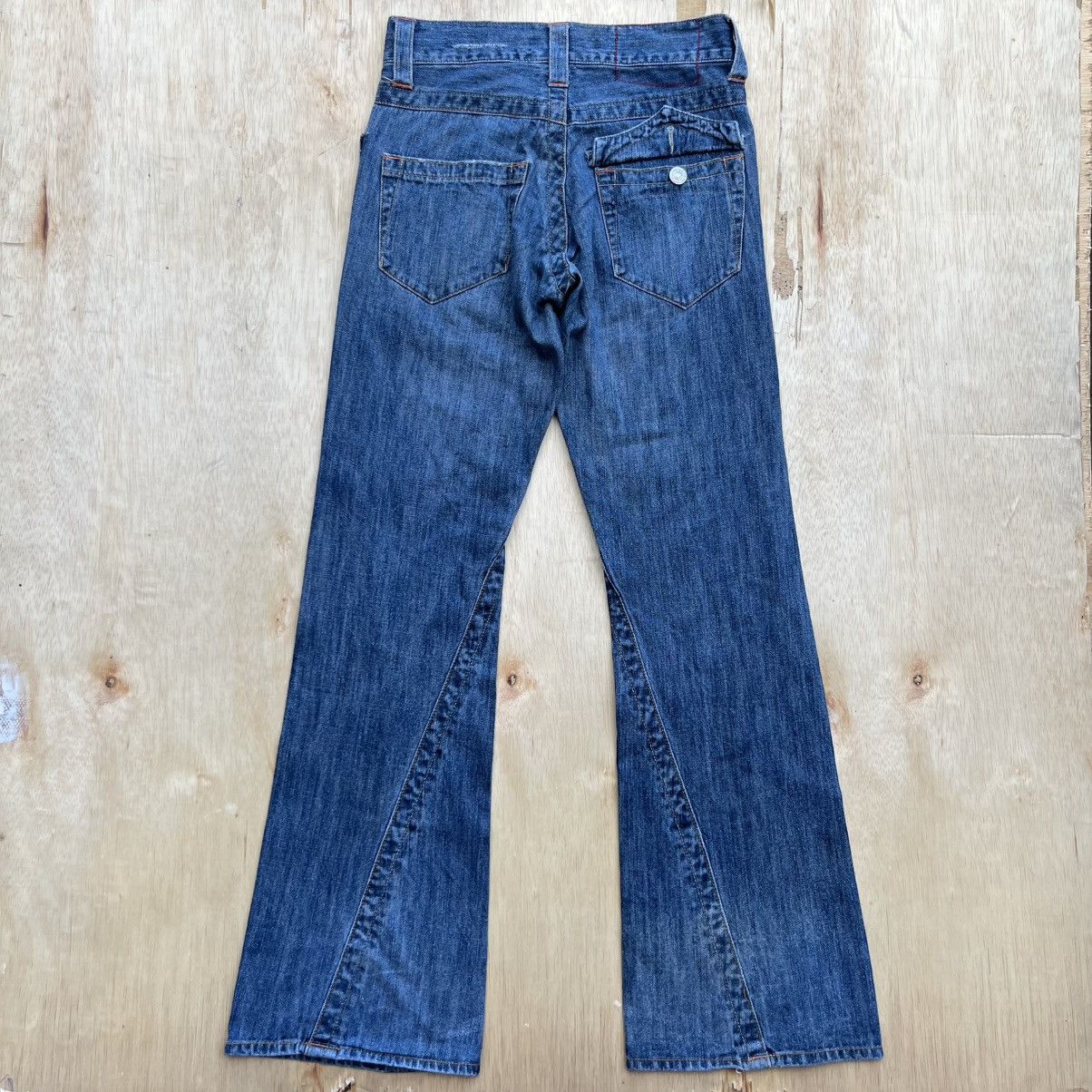 Japanese Brand DOMINATE HANDCRAFT DISTRESSED FLARE JEANS LIKE TORNADO MART Size US 30 / EU 46 - 8 Thumbnail