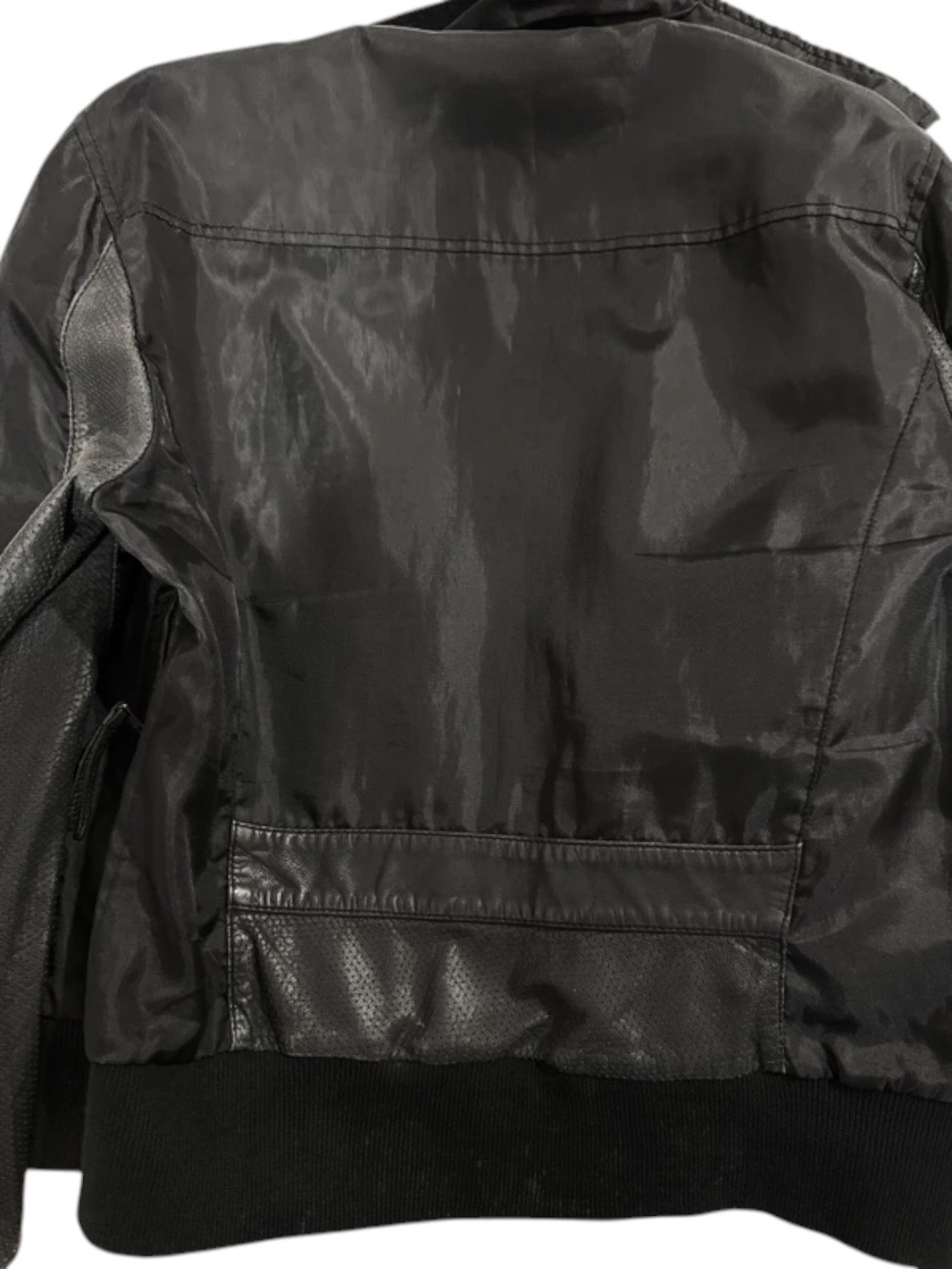 Dirk Bikkembergs Dirk Bikkembergs Black Bomber Jacket with Leather Paneling Size US L / EU 52-54 / 3 - 3 Thumbnail
