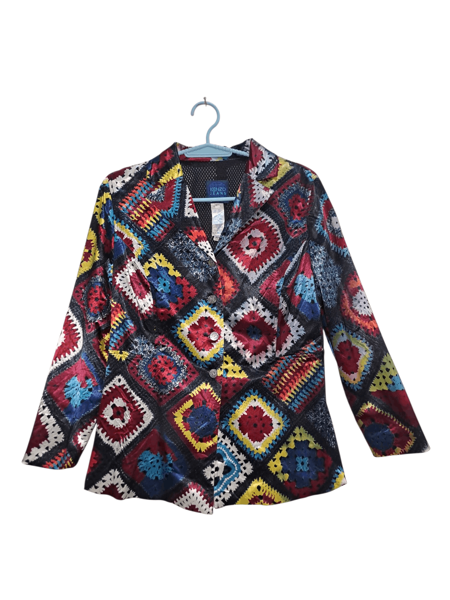 Kenzo 80s Kenzo Jeans Mesh Lined Blazer Jacket Size M / US 6-8 / IT 42-44 - 1 Thumbnail