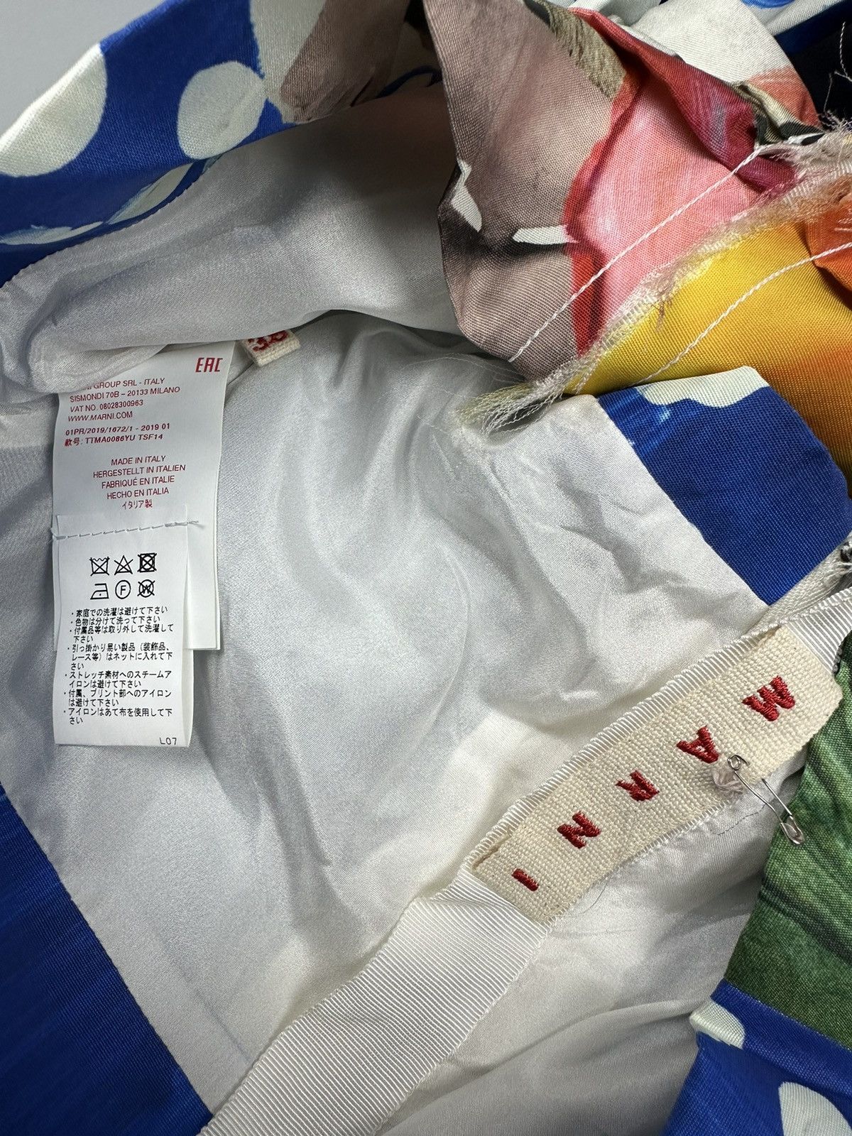 Marni Marni SS19 Donna Silk Crop Tops Size XS / US 0-2 / IT 36-38 - 10 Thumbnail