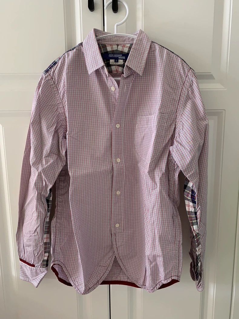 Junya Watanabe Junya Watanabe Checkered Patchwork Shirt Size US S / EU 44-46 / 1 - 1 Thumbnail
