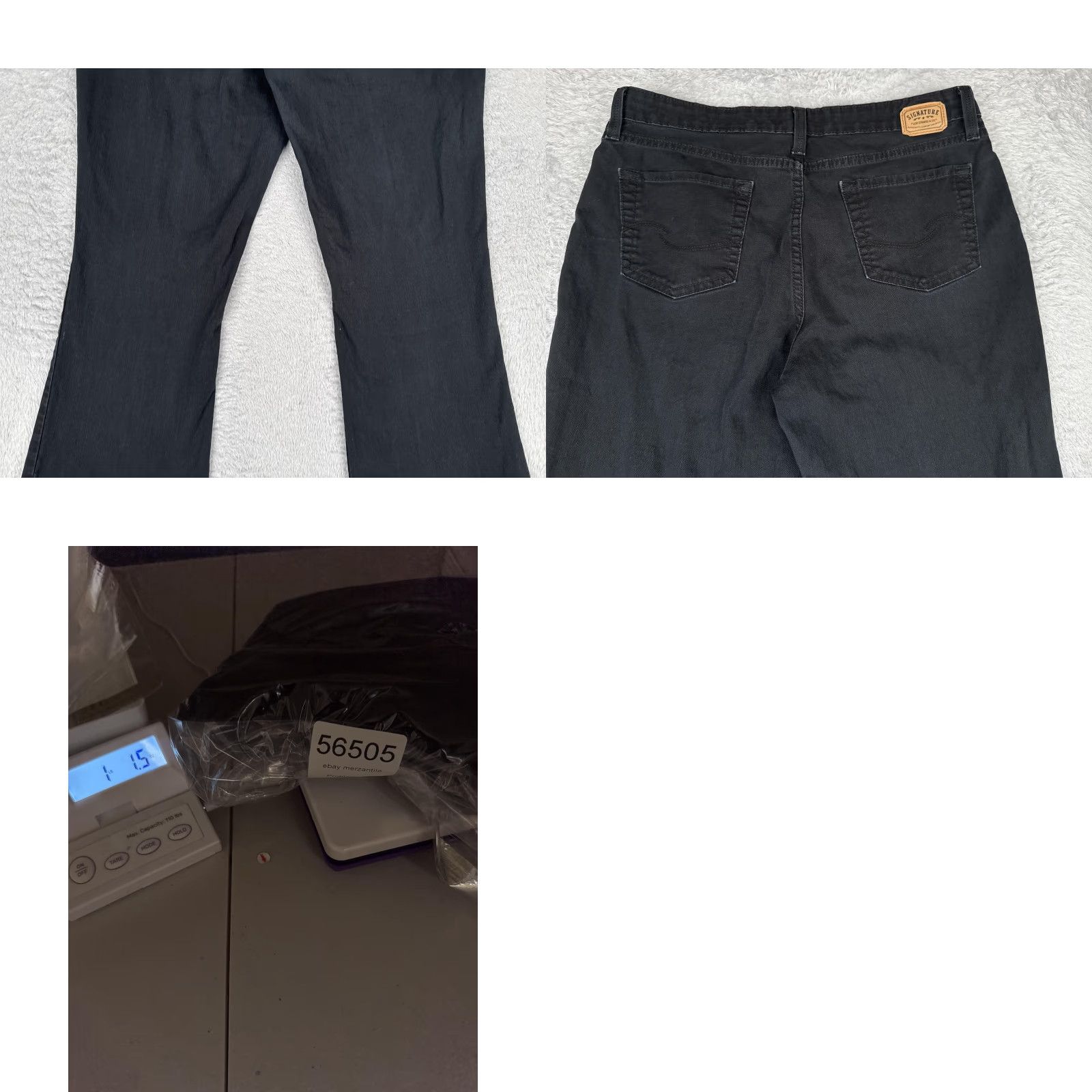 Levi's Levi's Signature Bootcut Jeans Womens 34 Black High Rise Stretch 34x28 Denim 5-Pocket Pattern Solid Vintage No N/A Size 24" / US 00 / IT 34 - 10 Thumbnail