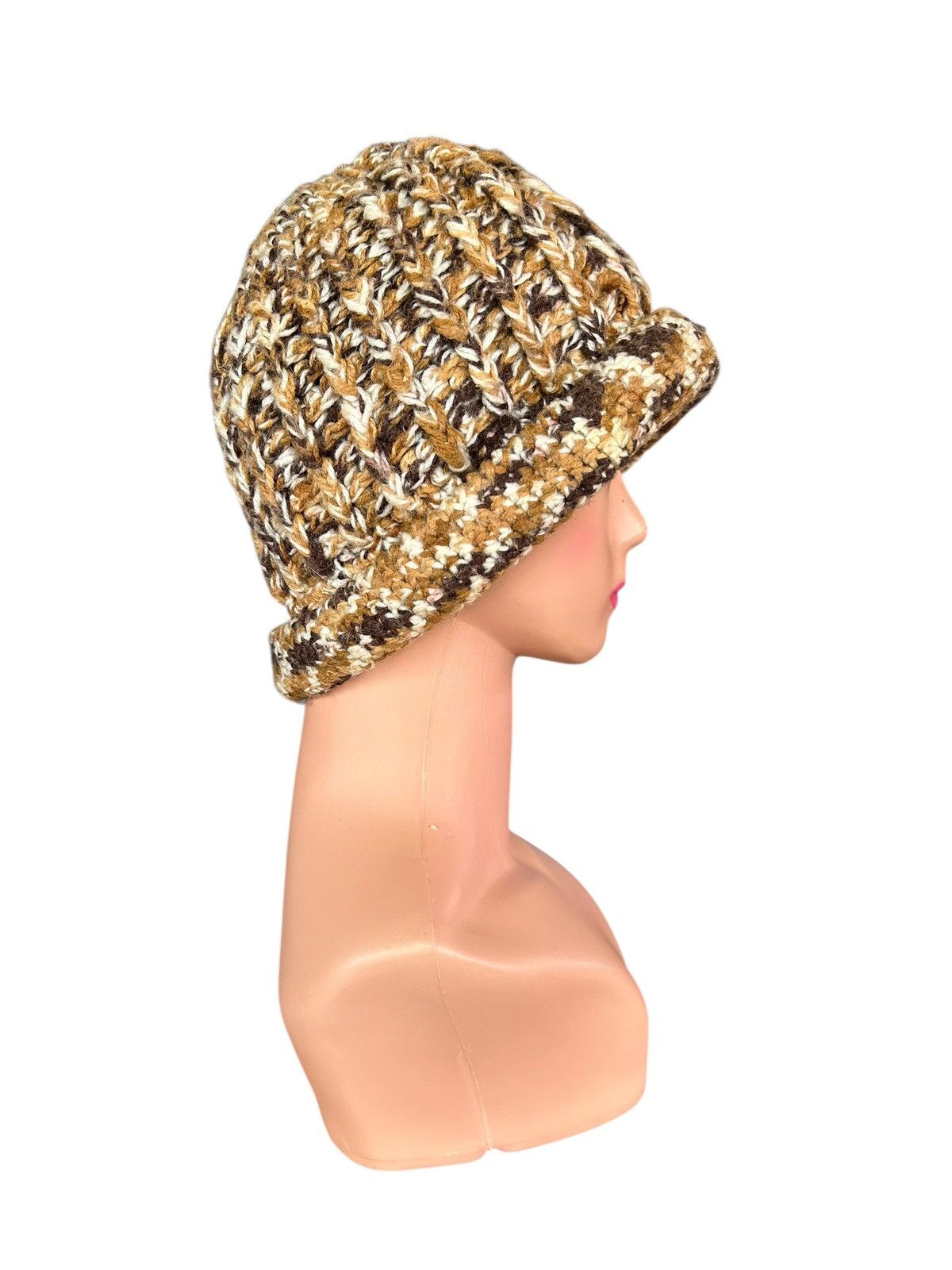 Japanese Brand × Kapital × Vintage Crochet Knitted Handmade Beanie Hats Size ONE SIZE - 4 Thumbnail