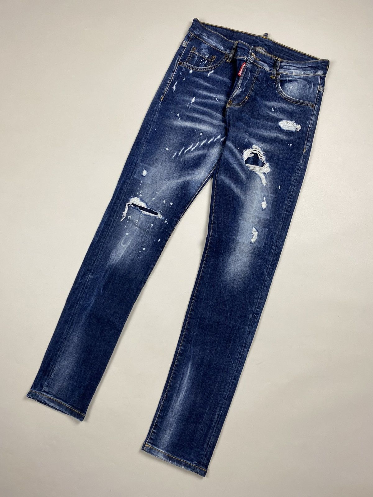 Dsquared2 Dsquared2 Ladies Distressed Denim Jeans Size 42 Size 28" / US 6 / IT 42 - 6 Thumbnail