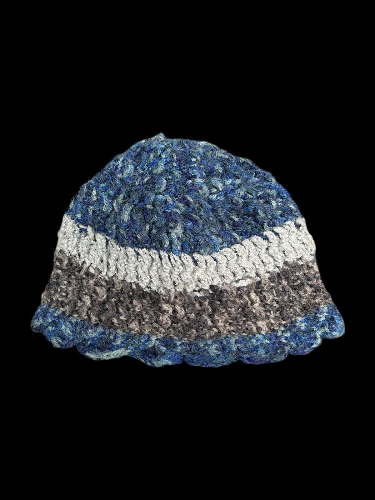 Japanese Brand × Kapital × Vintage Crochet Knitted handmade big Beanie Hats ☠️☠️ Size ONE SIZE - 4 Thumbnail