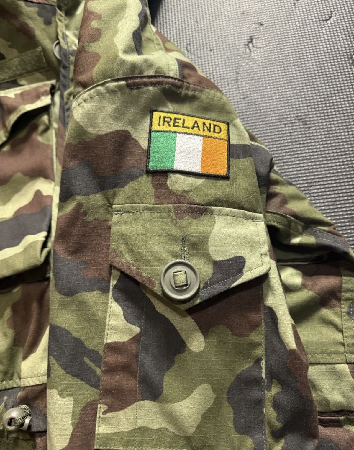 Vintage Irish Defense Force DPM Parka Paddyflage Camouflage Parka Size US S / EU 44-46 / 1 - 4 Thumbnail