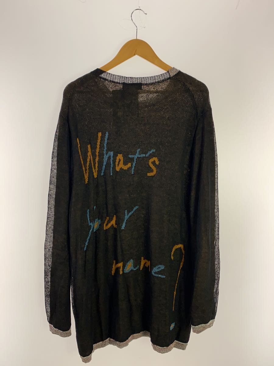 Yohji Yamamoto Pour Homme Japanese Jacquard Linen Knit Sweater Size US L / EU 52-54 / 3 - 2 Thumbnail