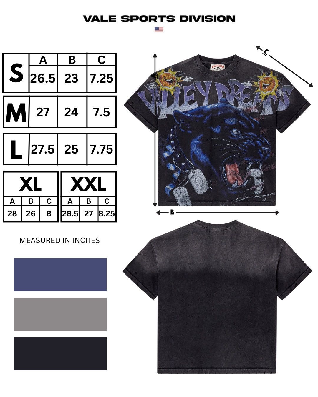 Vale Vale Big Fury Tee Size US M / EU 48-50 / 2 - 7 Thumbnail