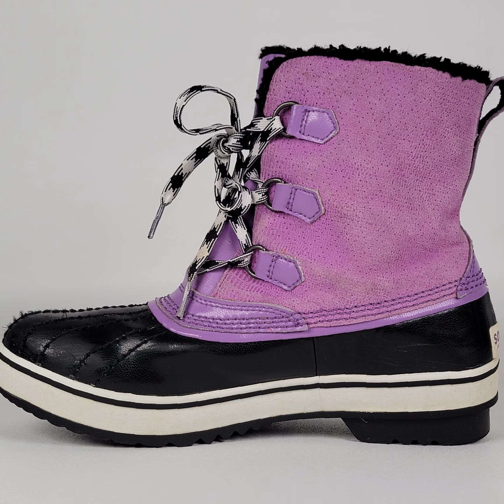 SOREL VINTAGE Sorel Pink Insulated Yoot Pack Boots Women Men's 9 7 EU 40 Winter Water Resistant Lace Up Rubber Upper Leather Snow Boot Adults Girls Boys? Size US 10 / IT 40 - 4 Thumbnail