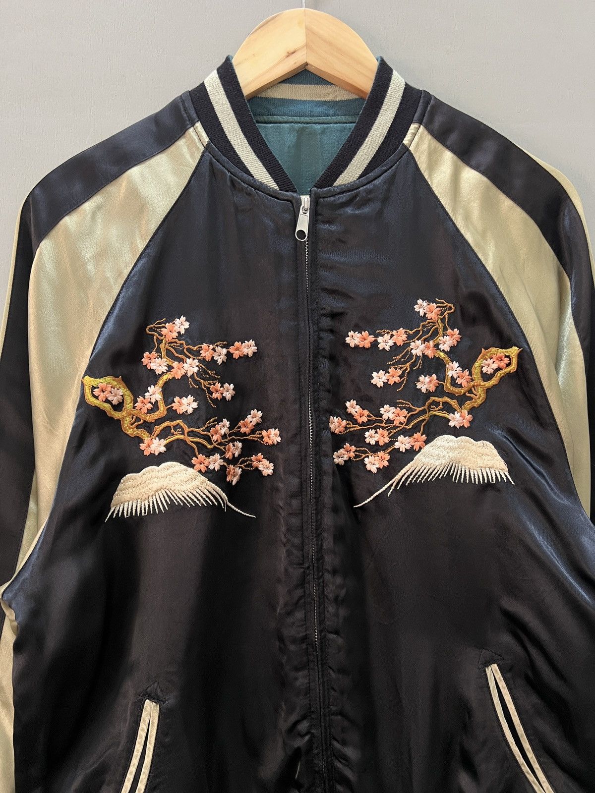Vintage 🔥Vintage Sukajan Souvenir Rayon Reversible Jacket Size US L / EU 52-54 / 3 - 9 Thumbnail