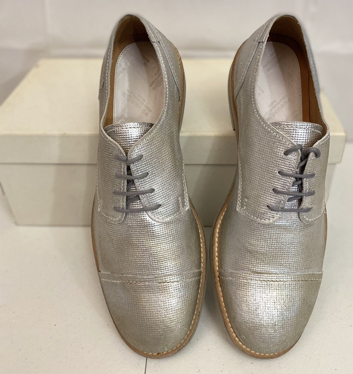 Maison Margiela Maison Margiela 22 🇮🇹 Silver treated TinMan Captoe 7 US New Size US 7 / EU 40 - 10 Thumbnail