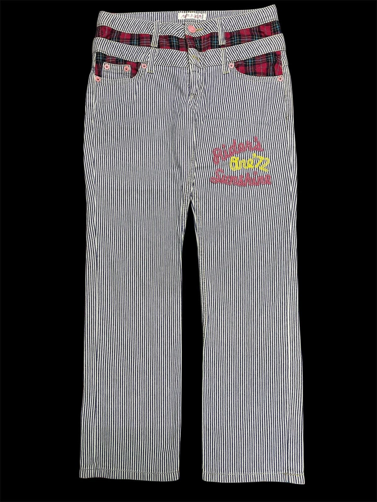 Japanese Brand Hickory Style💥 Double Waist Hickory Stripe 💥 Size US 35 - 1 Thumbnail