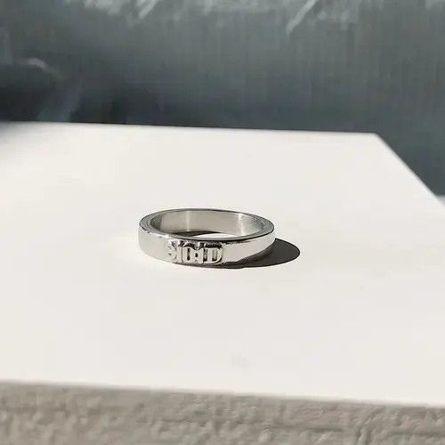 Jewelry Fashion Couple Silver Ring Size ONE SIZE - 3 Thumbnail