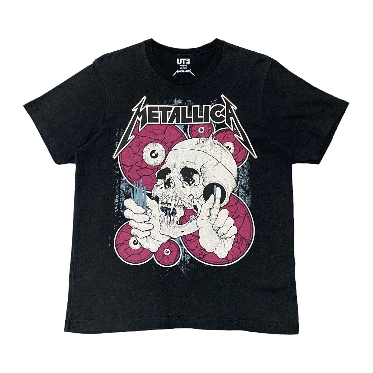 Metallica Metallica T-Shirt Black Pushead Mummy Skull Eyeballs 