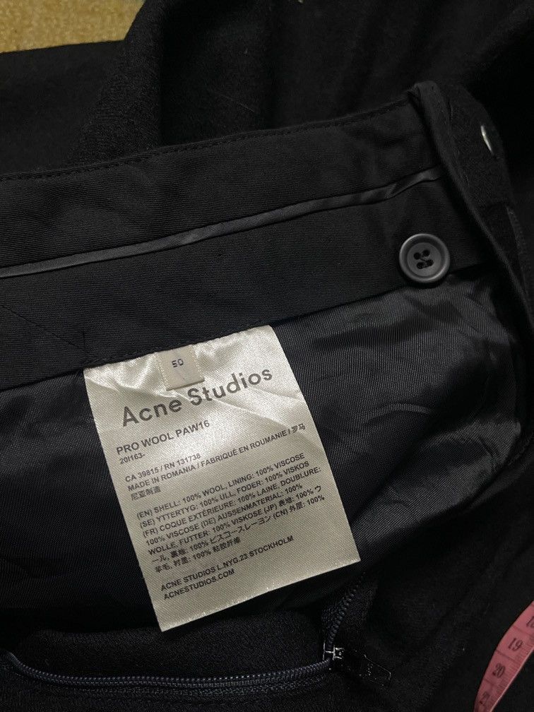 Acne Studios Acne Studios Pro Wool Paw 16 Trousers Pants Size 50S - 9 Thumbnail