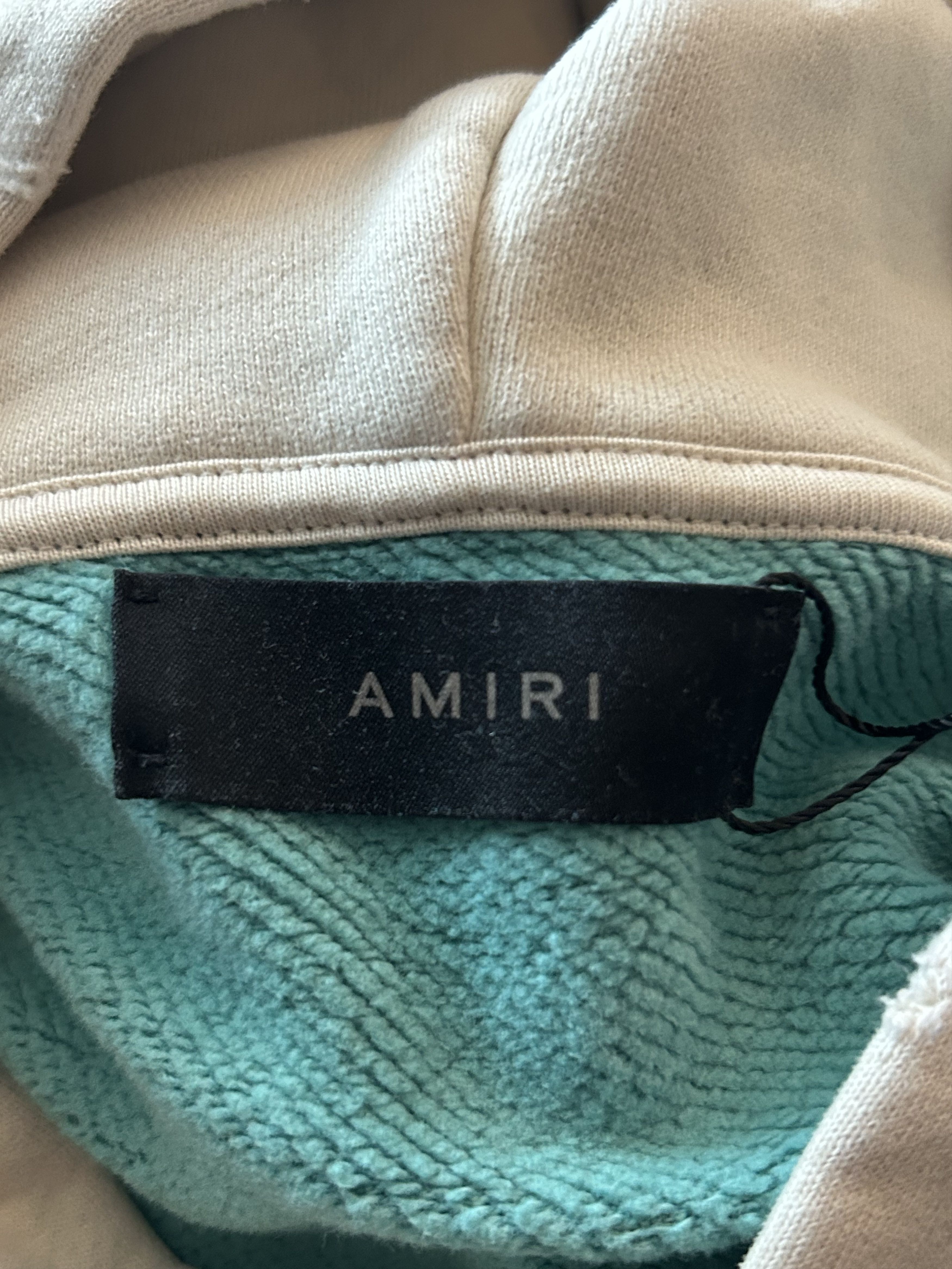 Amiri Amiri Faded Blue & White Embroidered Logo Hoodie Size US XL / EU 56 / 4 - 3 Thumbnail