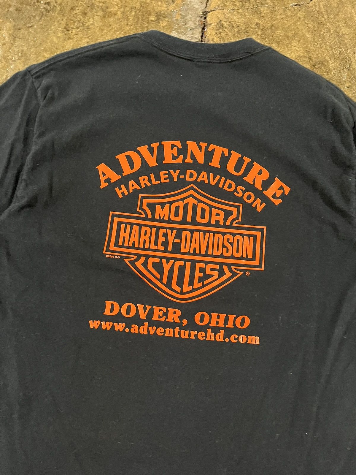 Harley Davidson × Vintage Vintage Harley Davidson Y2K Biker Grunge Logo Tee Shirt Size US L / EU 52-54 / 3 - 7 Thumbnail