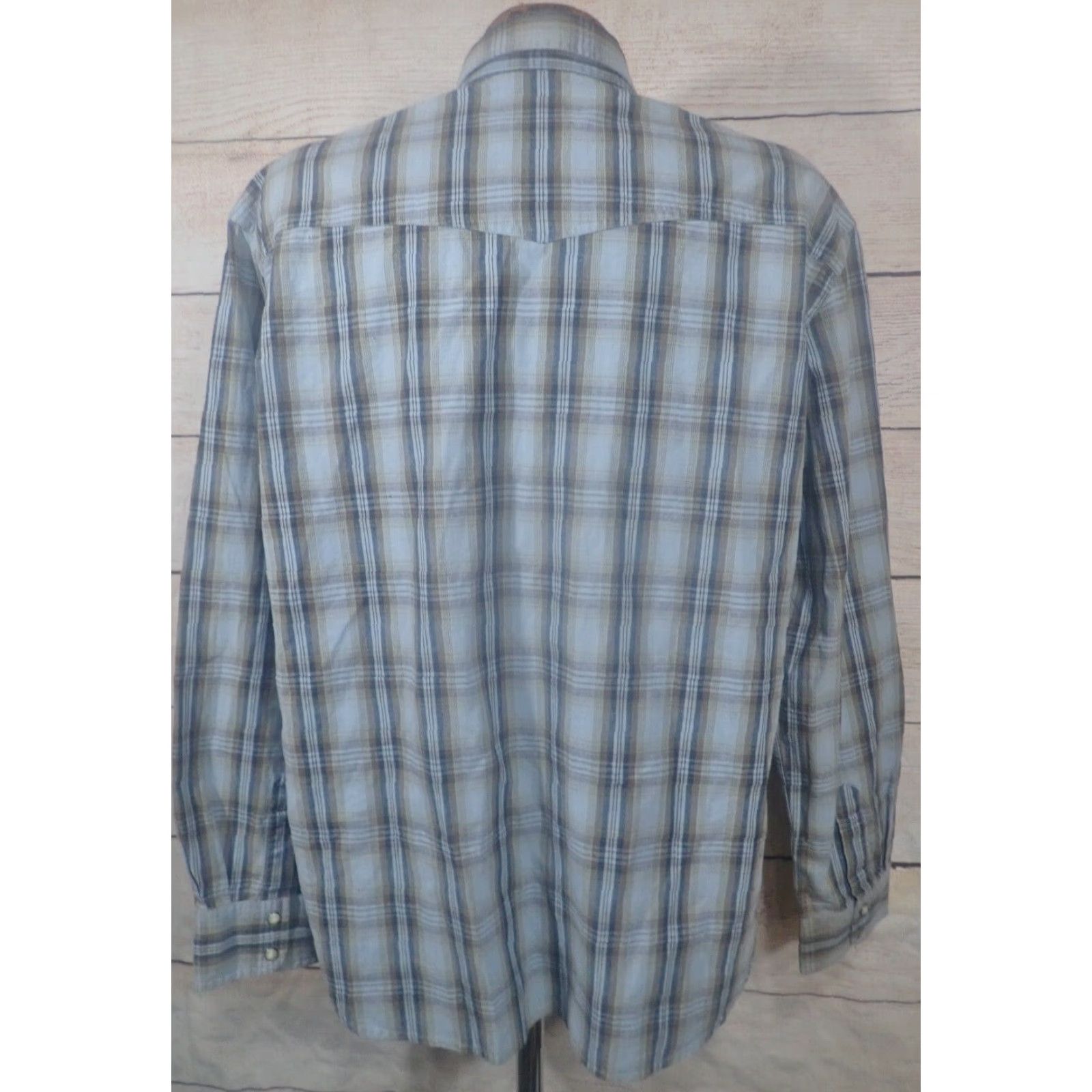 Eddie Bauer VINTAGE Eddie Bauer Men's Long Sleeve Western Plaid Shirt Size Large Cotton Flannel Pearl Snaps 90s Theme Mens Size US L / EU 52-54 / 3 - 4 Thumbnail
