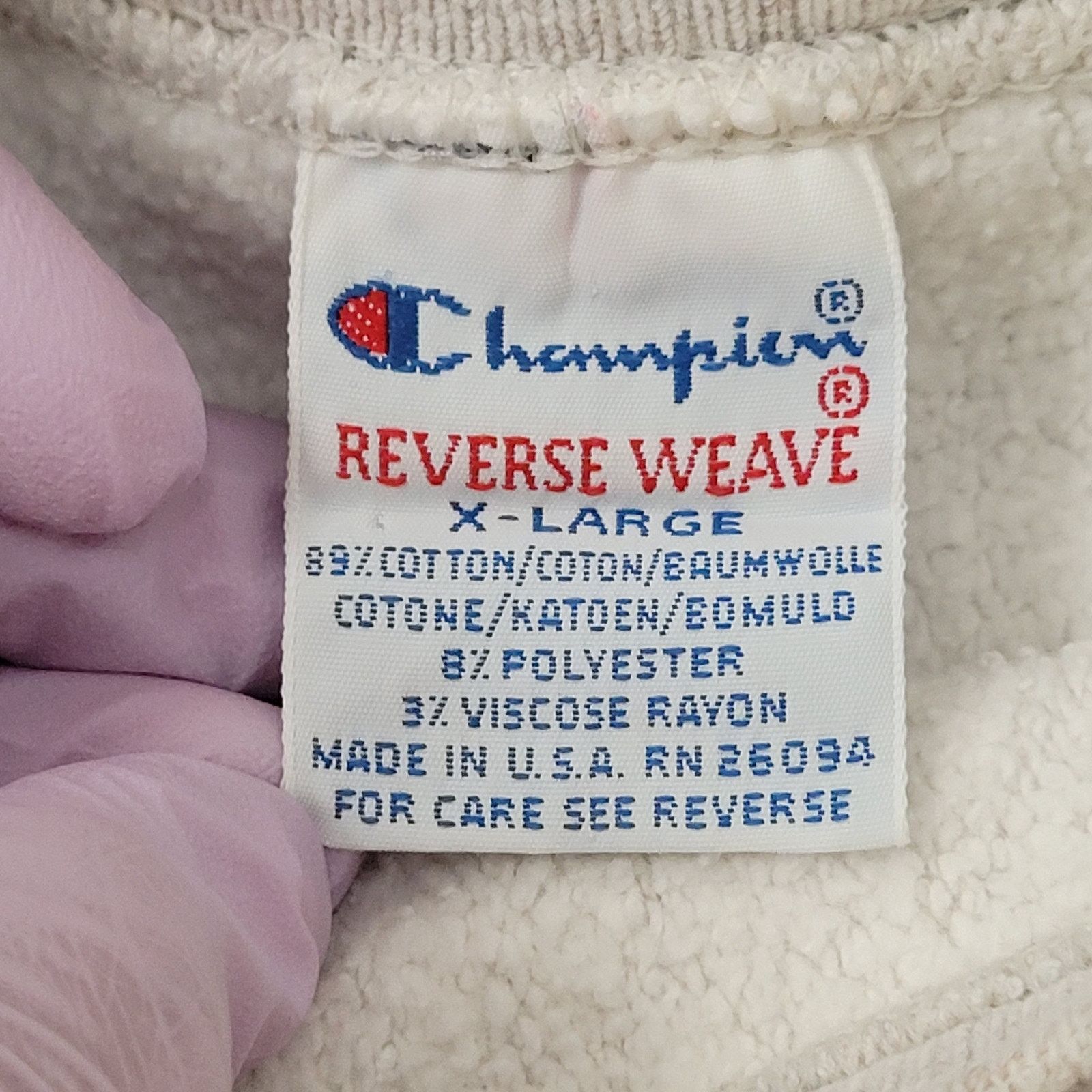 Champion Vintage 80s Marquette Sweatshirt L/XL 23x24 Boxy Champion Size US XL / EU 56 / 4 - 9 Thumbnail