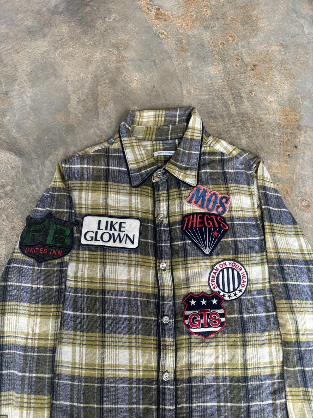 Hysteric Glamour Y2k Kriff Mayer Patchworck Shirt Size US M / EU 48-50 / 2 - 2 Thumbnail
