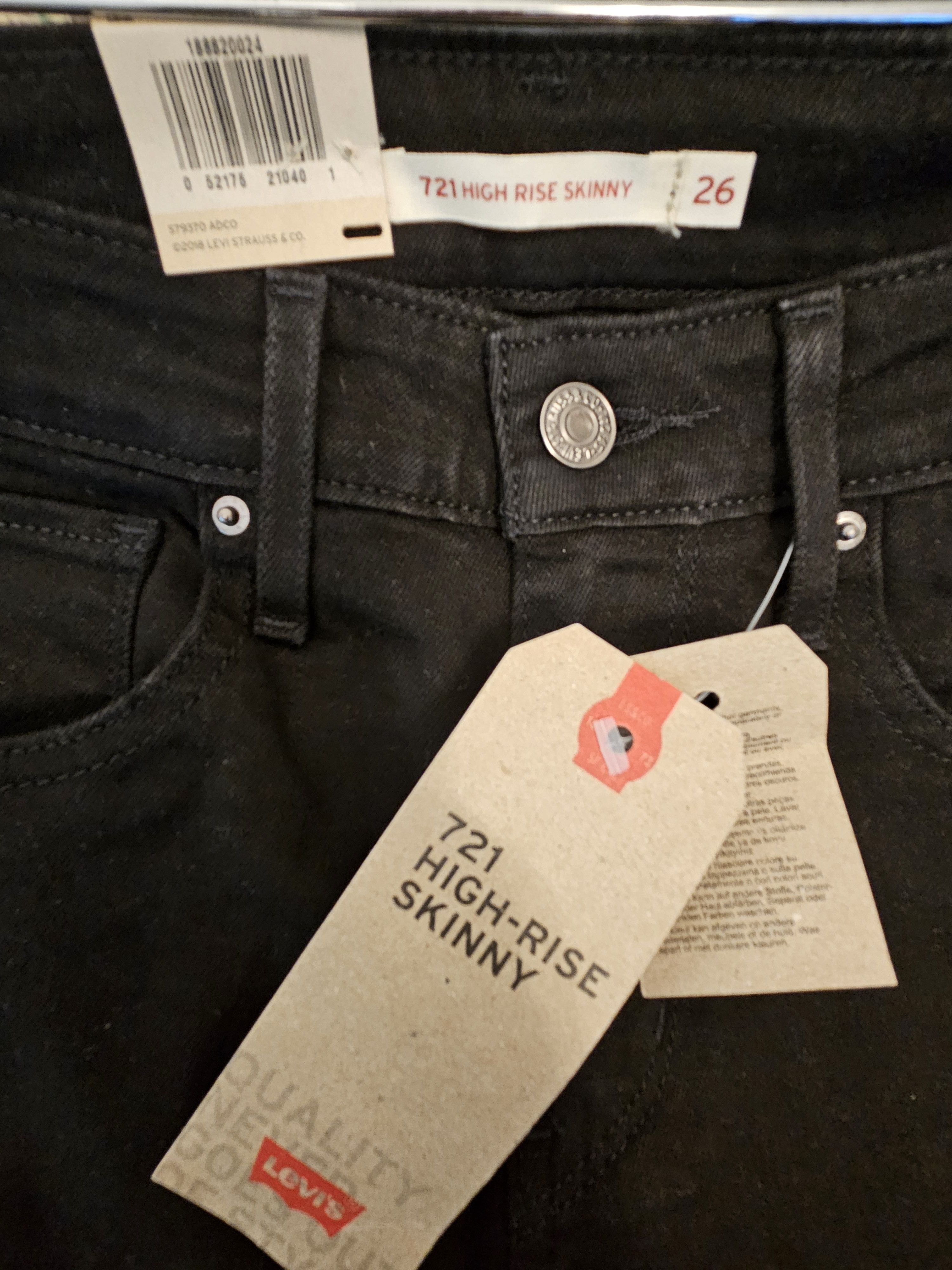 Levi's Levi's High-rise Skinny 721 Size 26" / US 2 / IT 38 - 3 Thumbnail