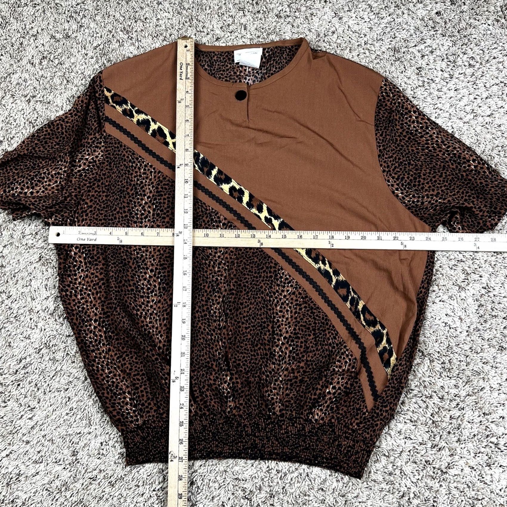 Vintage VINTAGE The American Collection Geometric Pattern Light Weight Pullover Women's Large Brown 90s 80s 90s Party Size L / US 10 / IT 46 - 6 Thumbnail