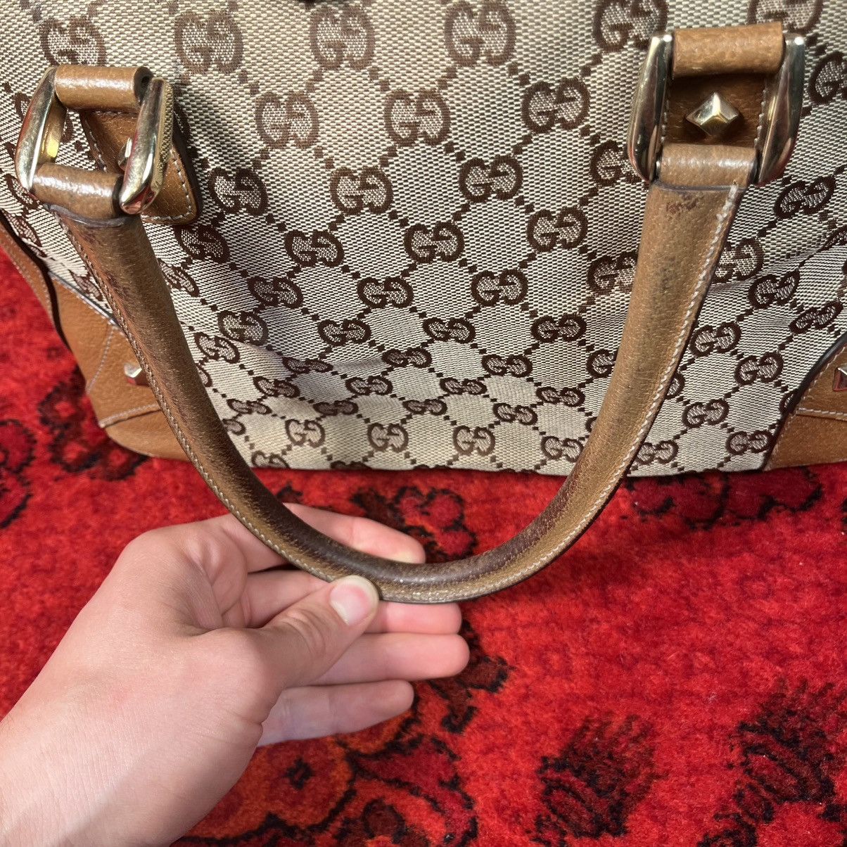Gucci Gucci GG Canvas Abbey Boston Bag Monogram Dome Satchel Y2K Size ONE SIZE - 9 Thumbnail