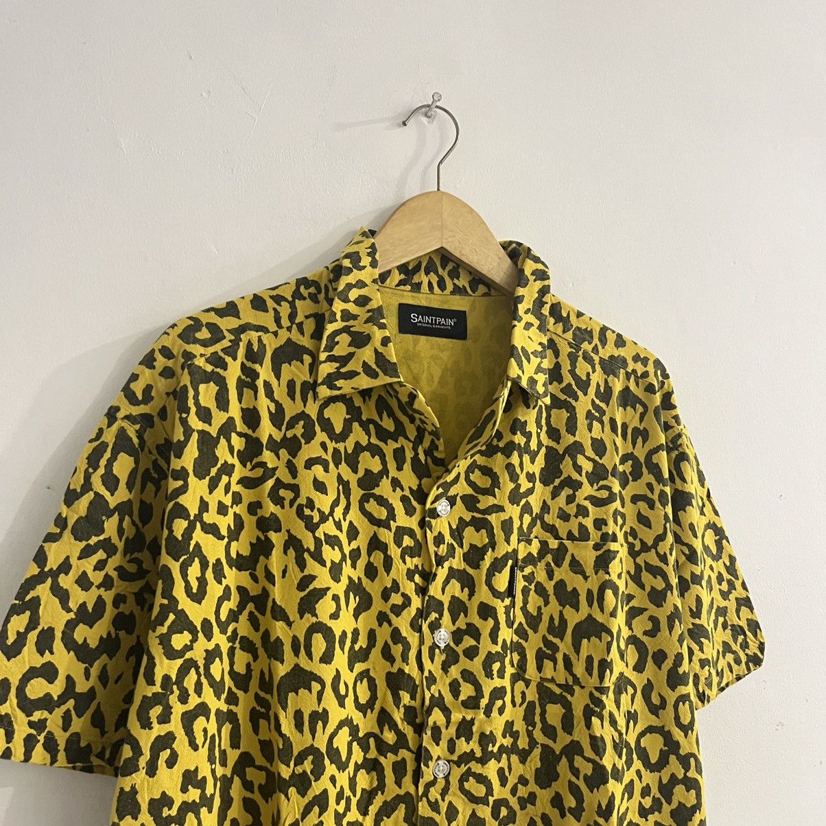 Japanese Brand Saint Paint - Leopard Patter Campcollar Shirt Size US M / EU 48-50 / 2 - 3 Thumbnail