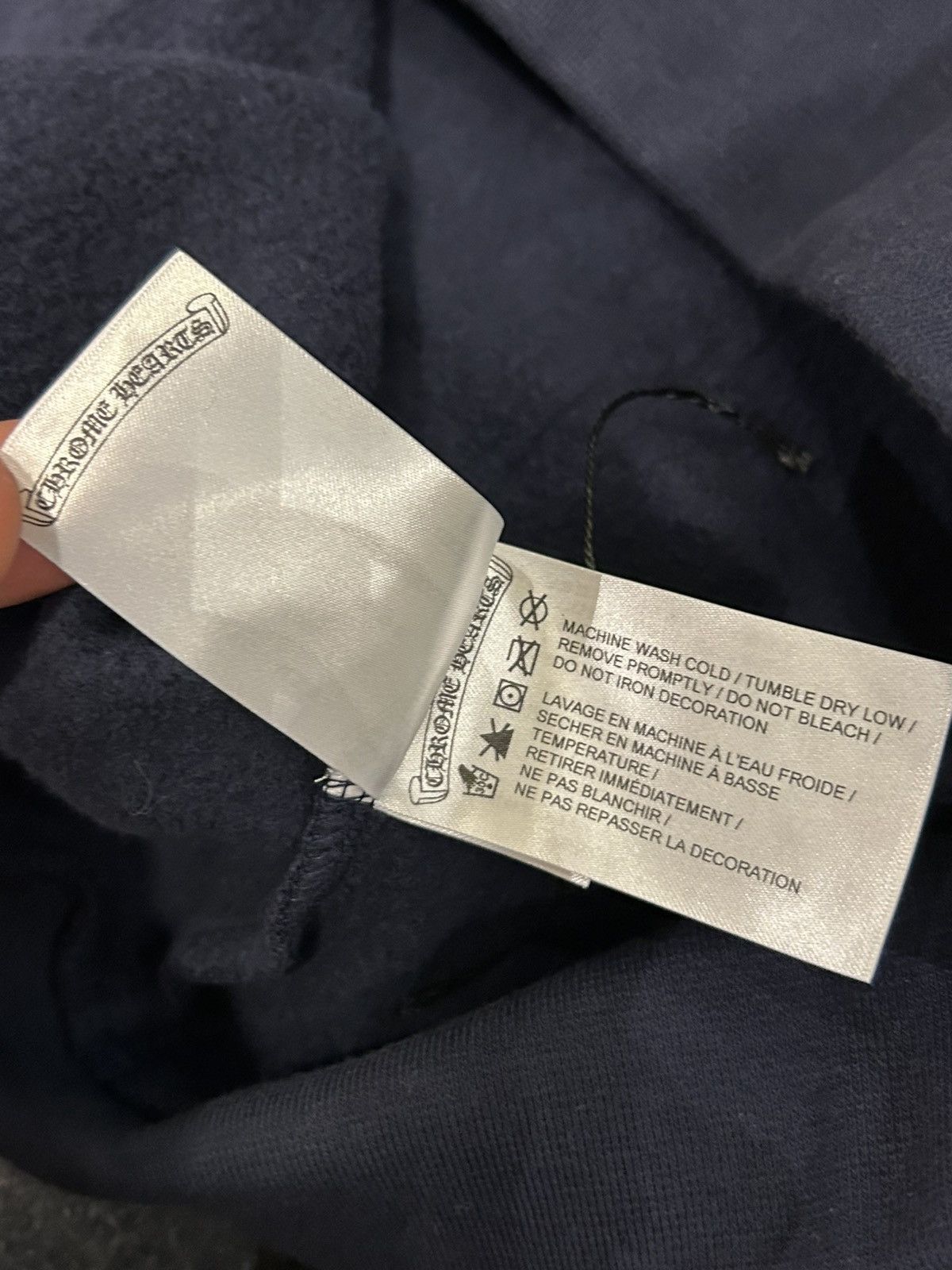 Chrome Hearts Chrome Hearts Eyechart Hooded Sweatshirt Navy Size US L / EU 52-54 / 3 - 5 Thumbnail
