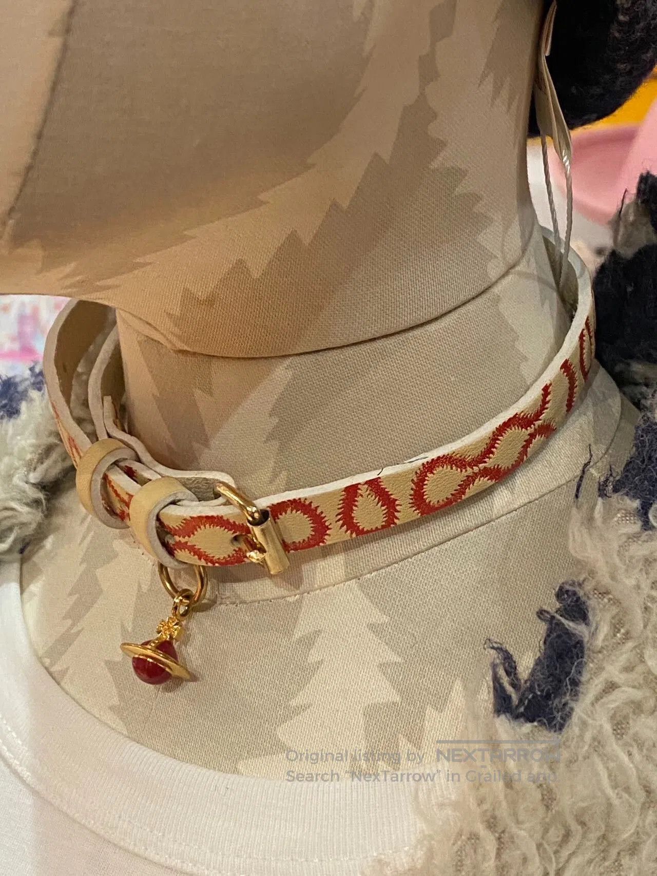 Vivienne Westwood Vivienne Westwood Red and White Choker. Size ONE SIZE - 3 Thumbnail