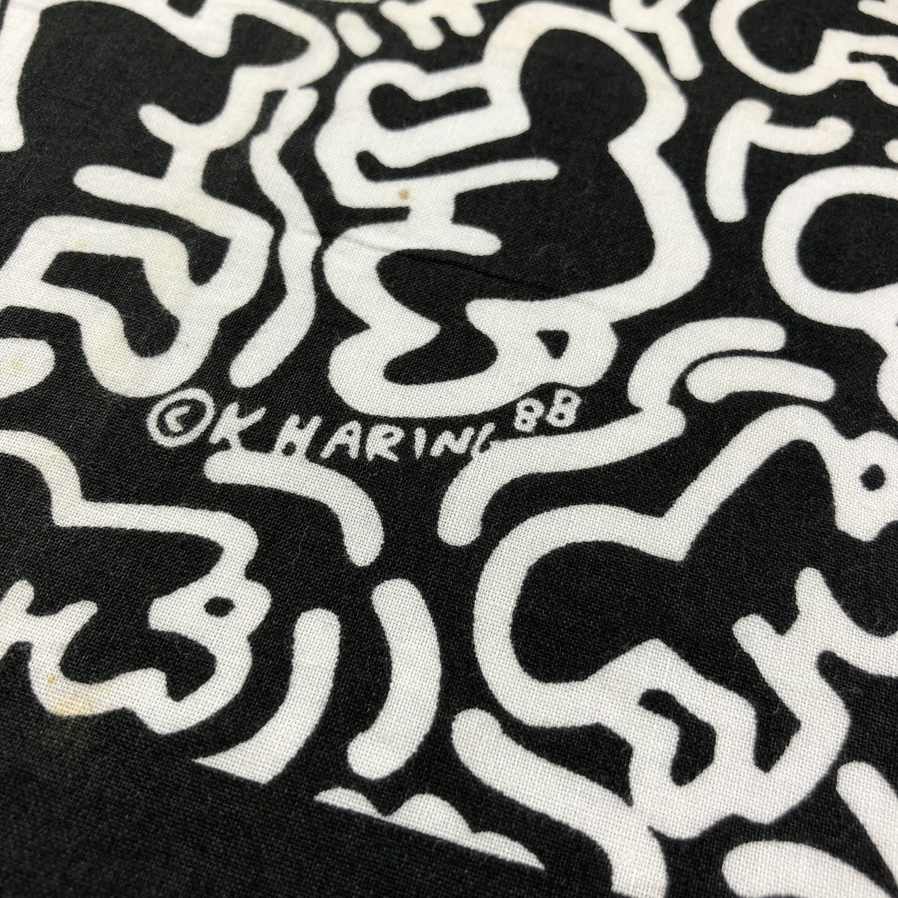 Keith Haring Keith Haring Bandana Handkerchief Neckerchief H1889 Size ONE SIZE - 5 Thumbnail
