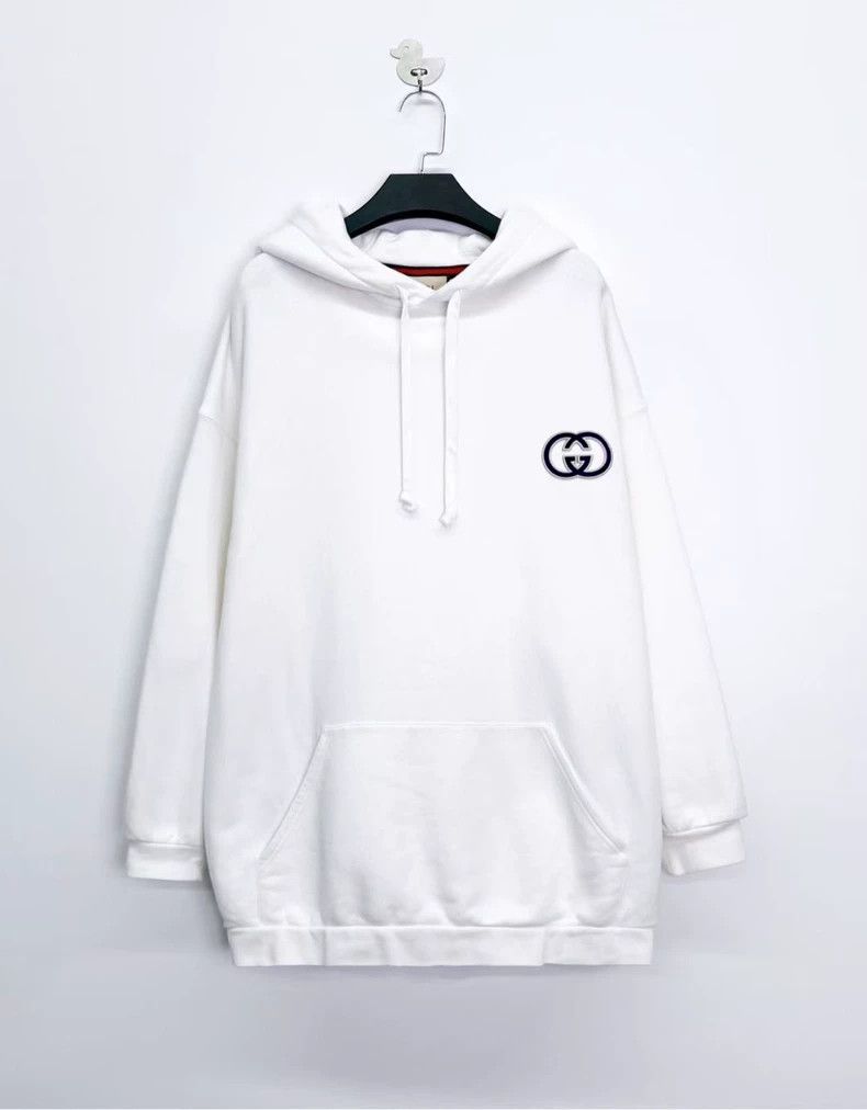 Gucci Gucci Embroidered Double G Logo Hoodie Size US L / EU 52-54 / 3 - 1 Thumbnail
