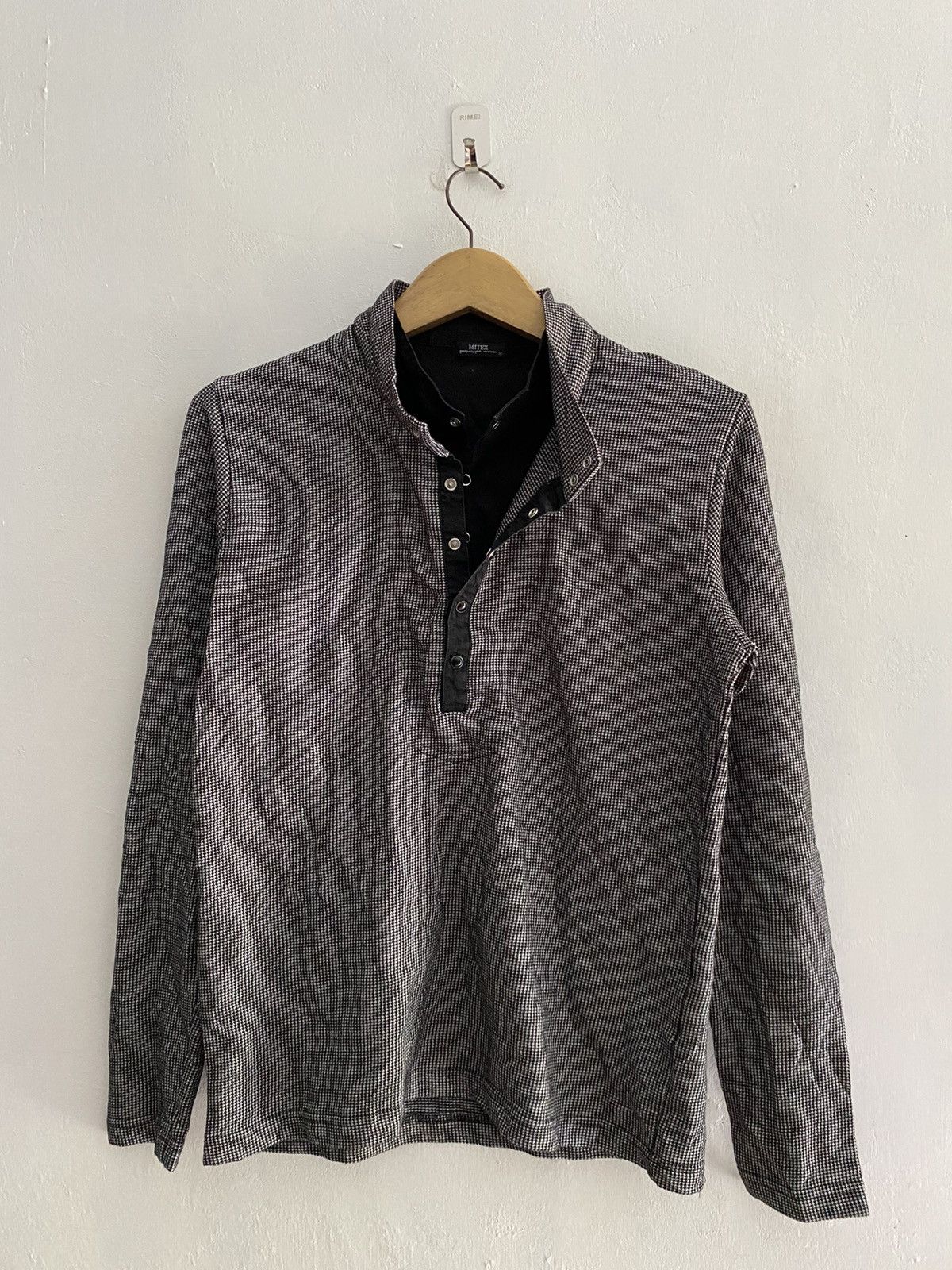 If Six Was Nine × Japanese Brand × Le Grande Bleu (L.G.B.) Mitex double layers stone buttons longsleeve tshirt Size US M / EU 48-50 / 2 - 1 Thumbnail